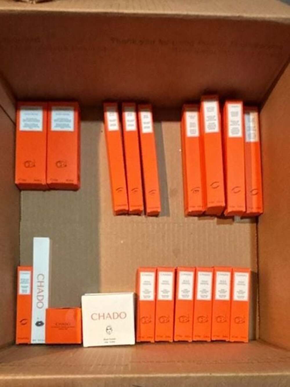 Chado Makeup and Skincare Lot Assorted Products Box